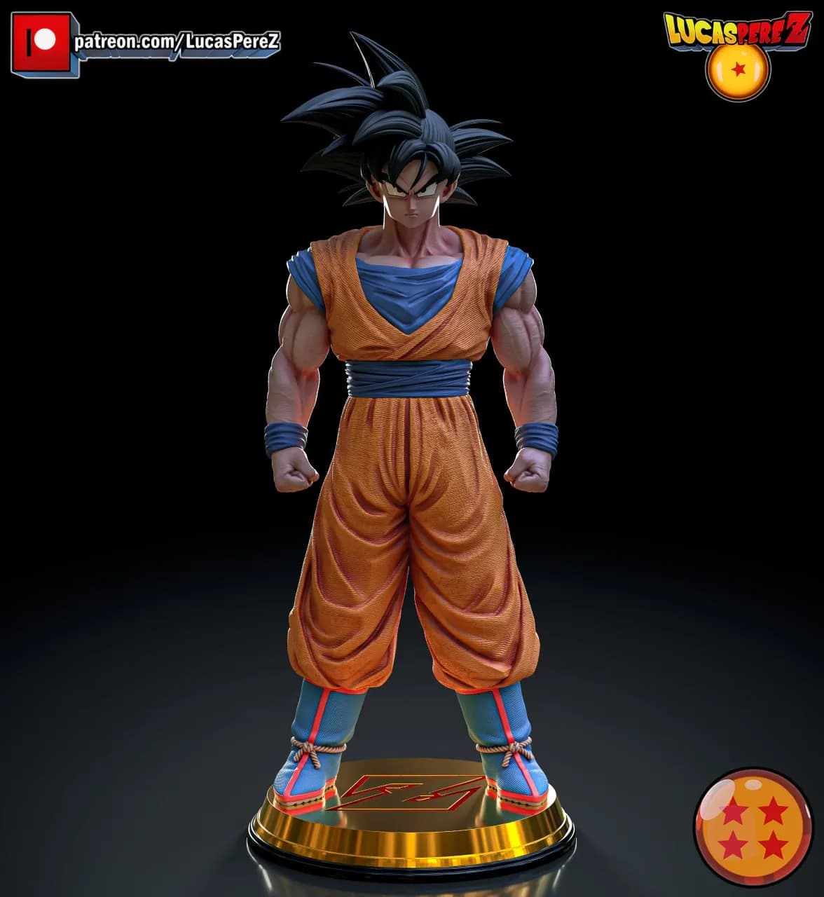 STL - Goku Guerrero Z Figure