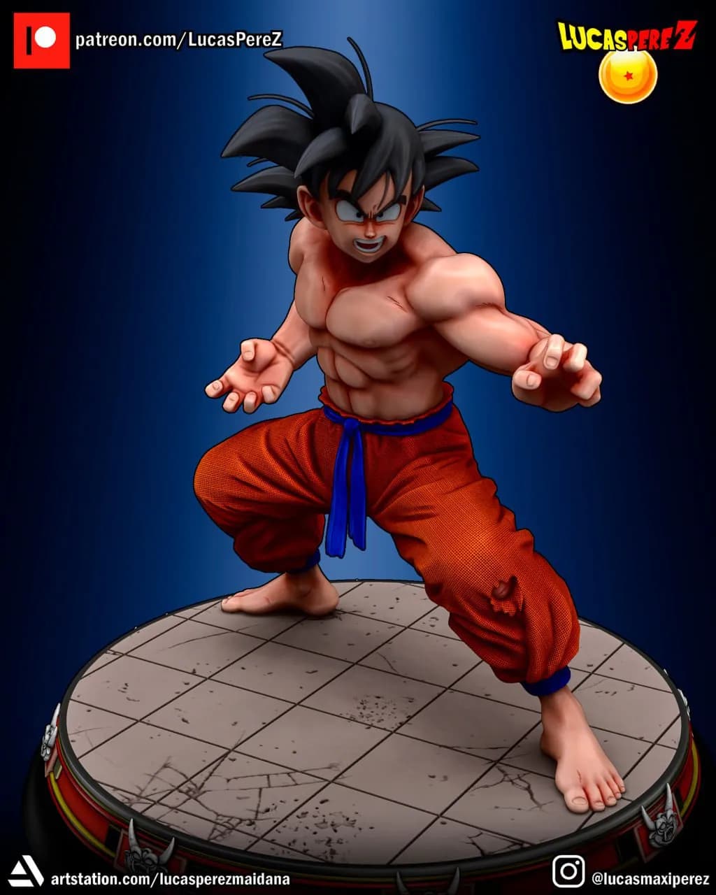 STL - Figura de Goku niño