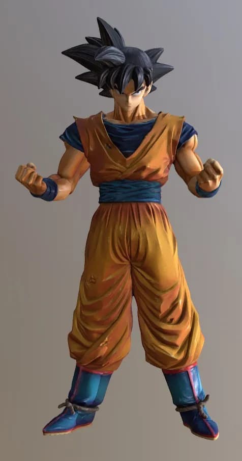 STL - Figura de Goku Ssj 1 render 2