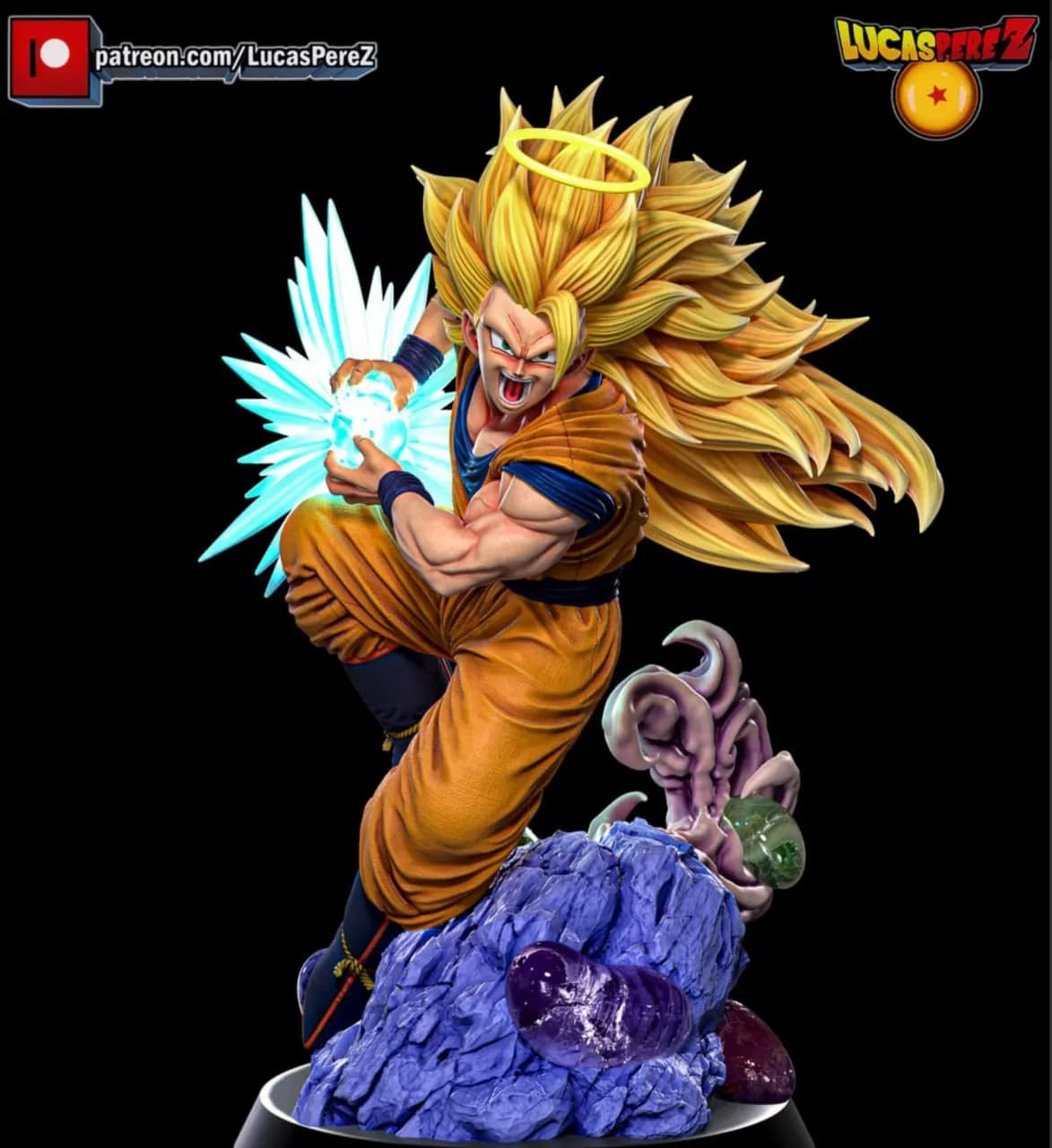 STL - Figura de Goku SSJ3