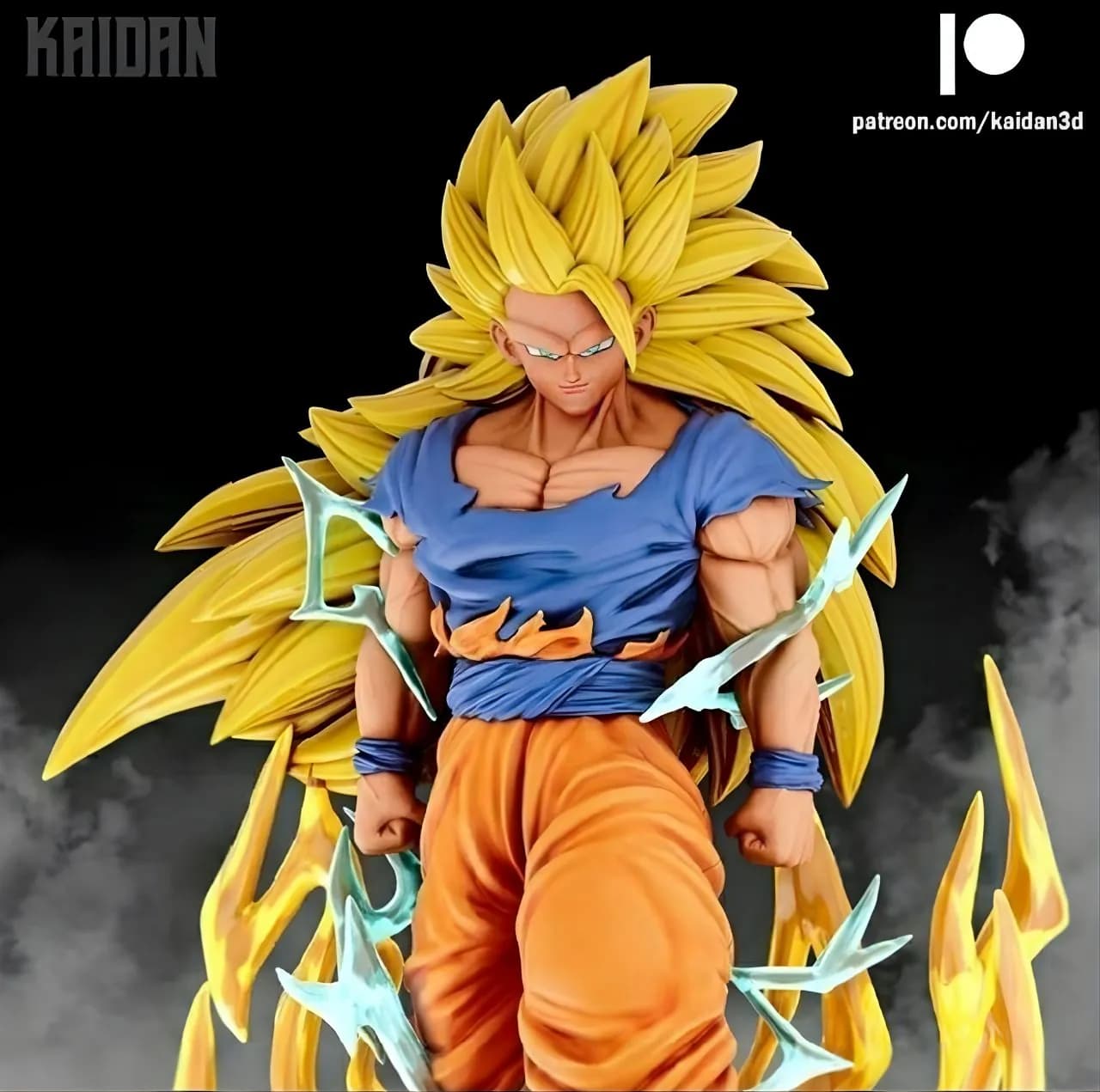 STL - Figura de Goku Super Saiyajin 3 3