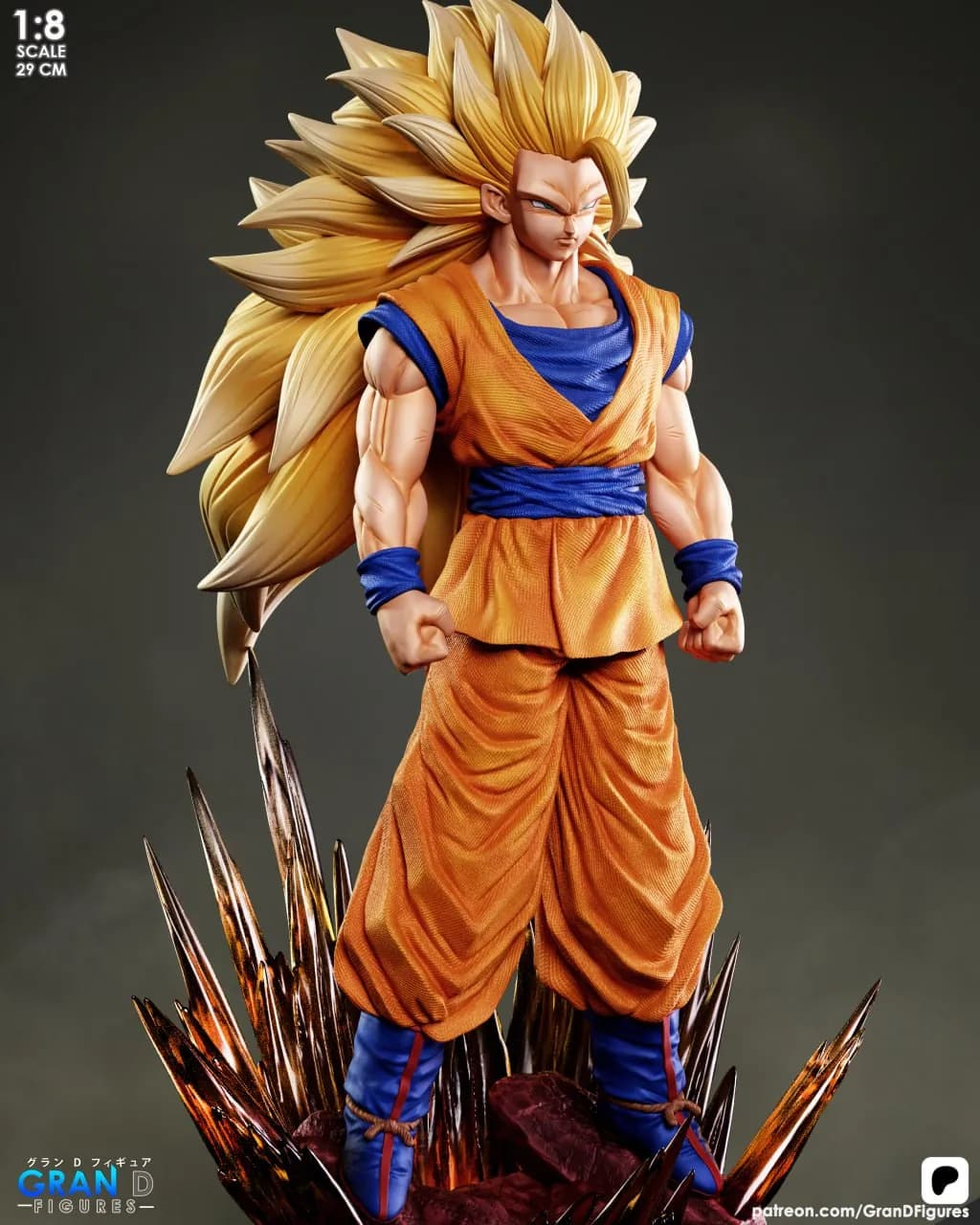 STL - Figura de Goku Super Saiyajin 3 4