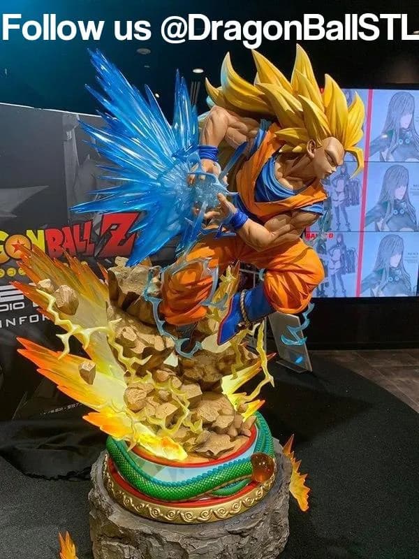 STL - Figura de Goku Super Saiyan 3 2