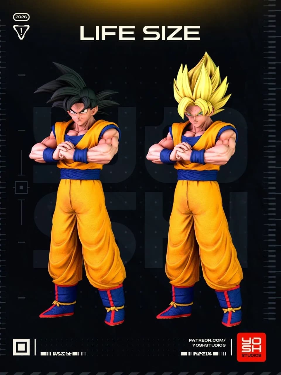STL - Figura de Goku tamaño real