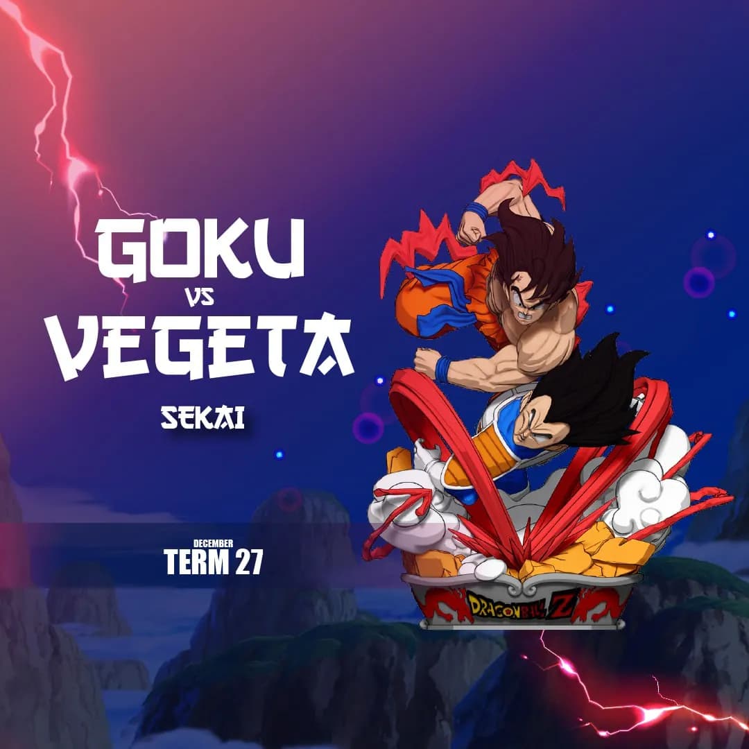 STL - Figura de Goku vs Vegeta Sekai