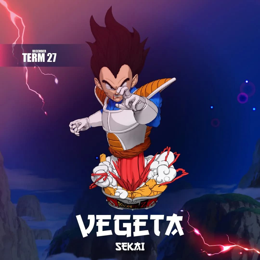 STL - Figura de Goku vs Vegeta Sekai render 2