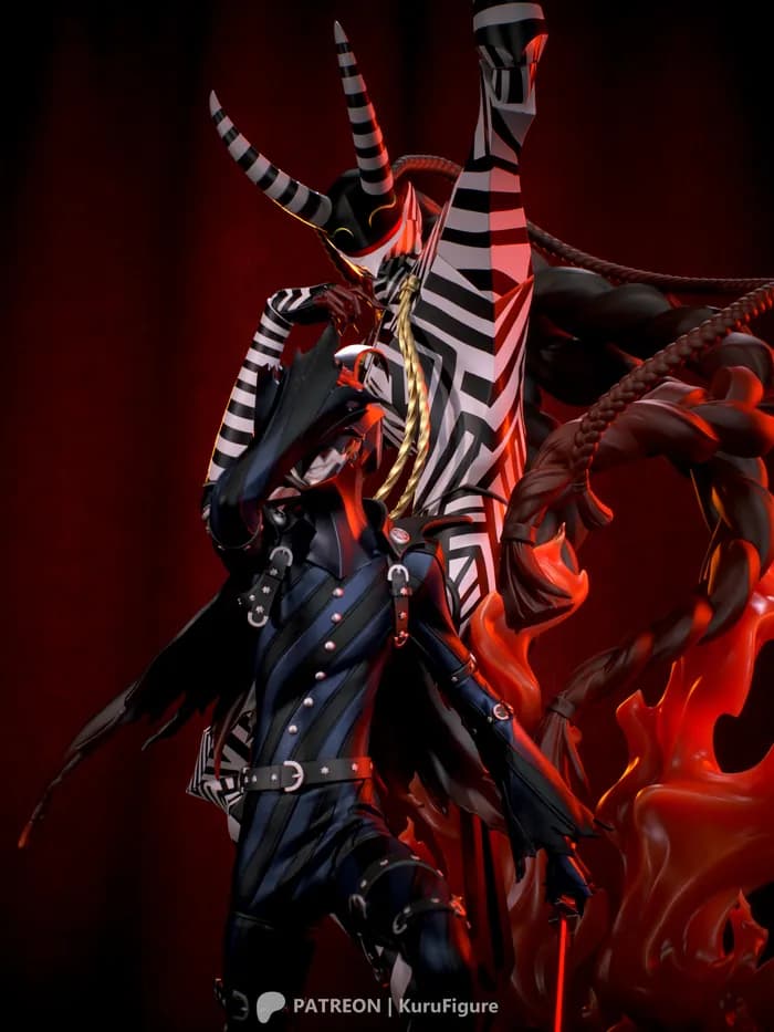 STL - Figura de Goro Akechi Persona render 3