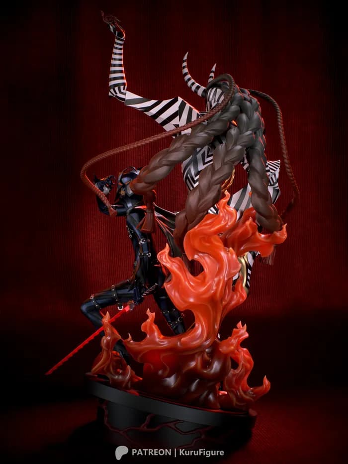 STL - Figura de Goro Akechi Persona render 4