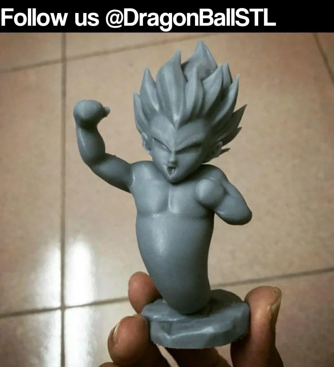 STL - Figura de Gotenks en modo Boo