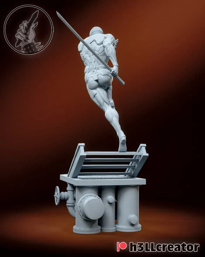STL - Figura de Gray Fox render 3