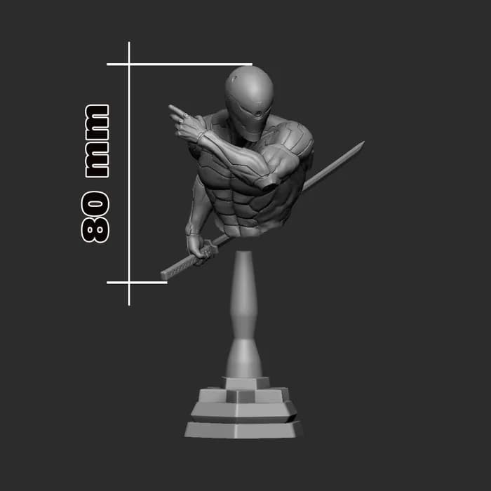 STL - Figura de Gray Fox render 5