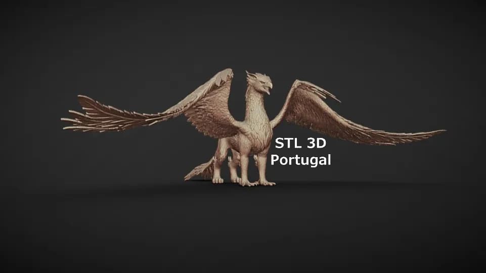 STL - Figura de Grifo render 2