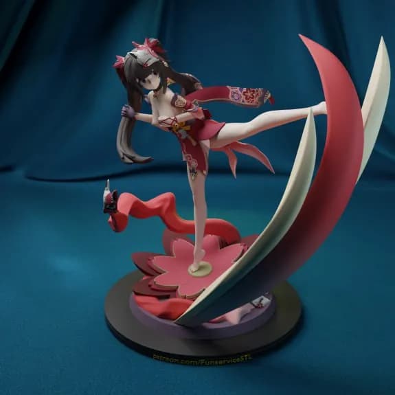 STL - Figura de guerrera kimono