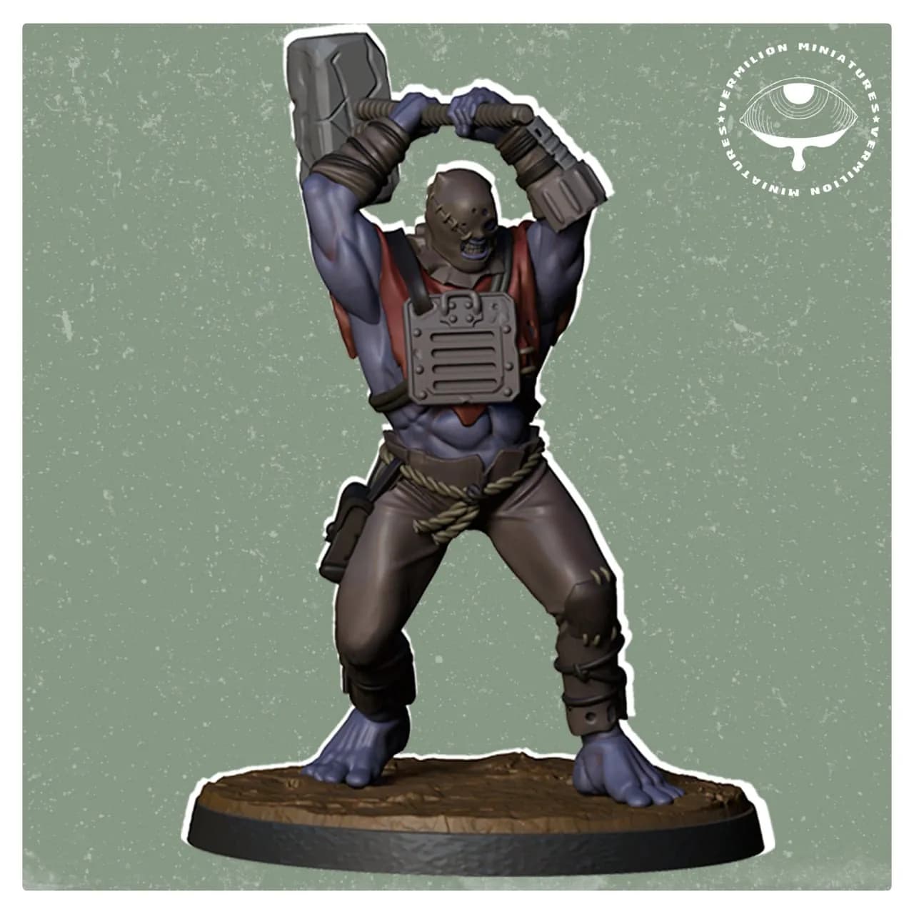 STL - Figura de guerrero con martillo