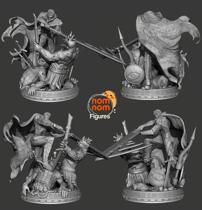 STL - Figura de Guts vs Griffith