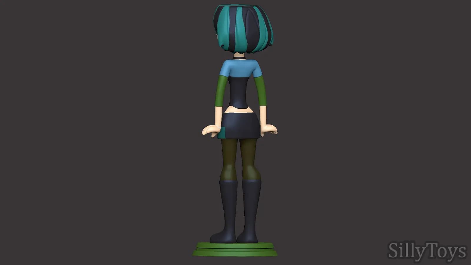 STL - Figura de Gwen de Total Drama render 2