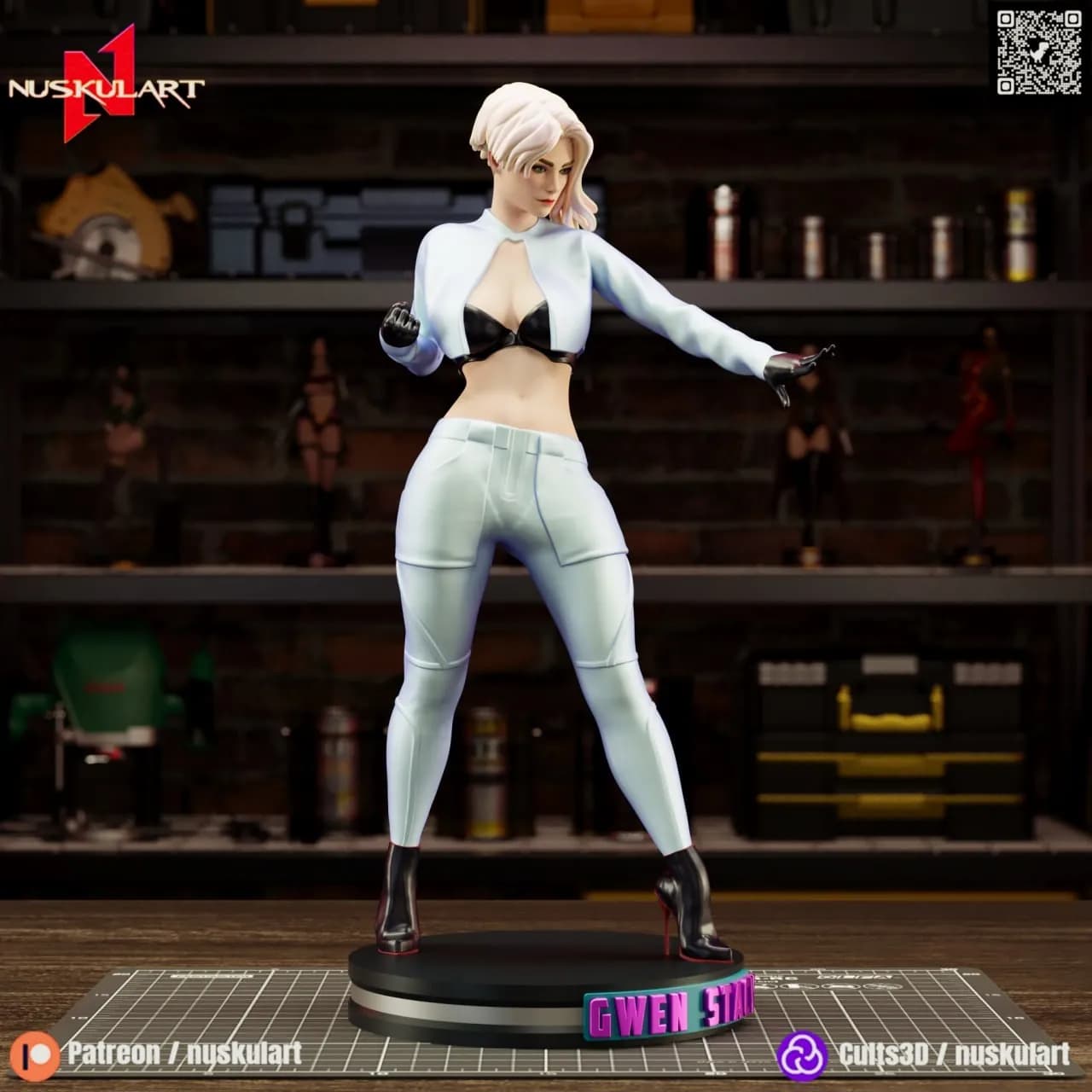 STL - Figura de Gwen Stacy render 3