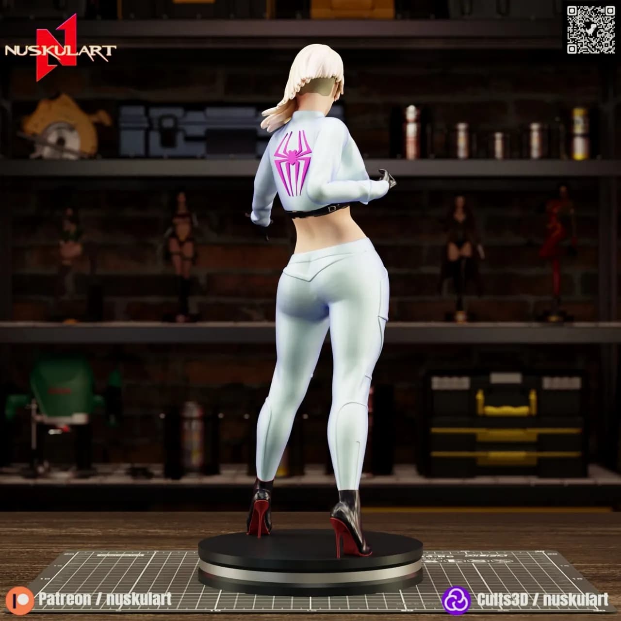 STL - Figura de Gwen Stacy render 4