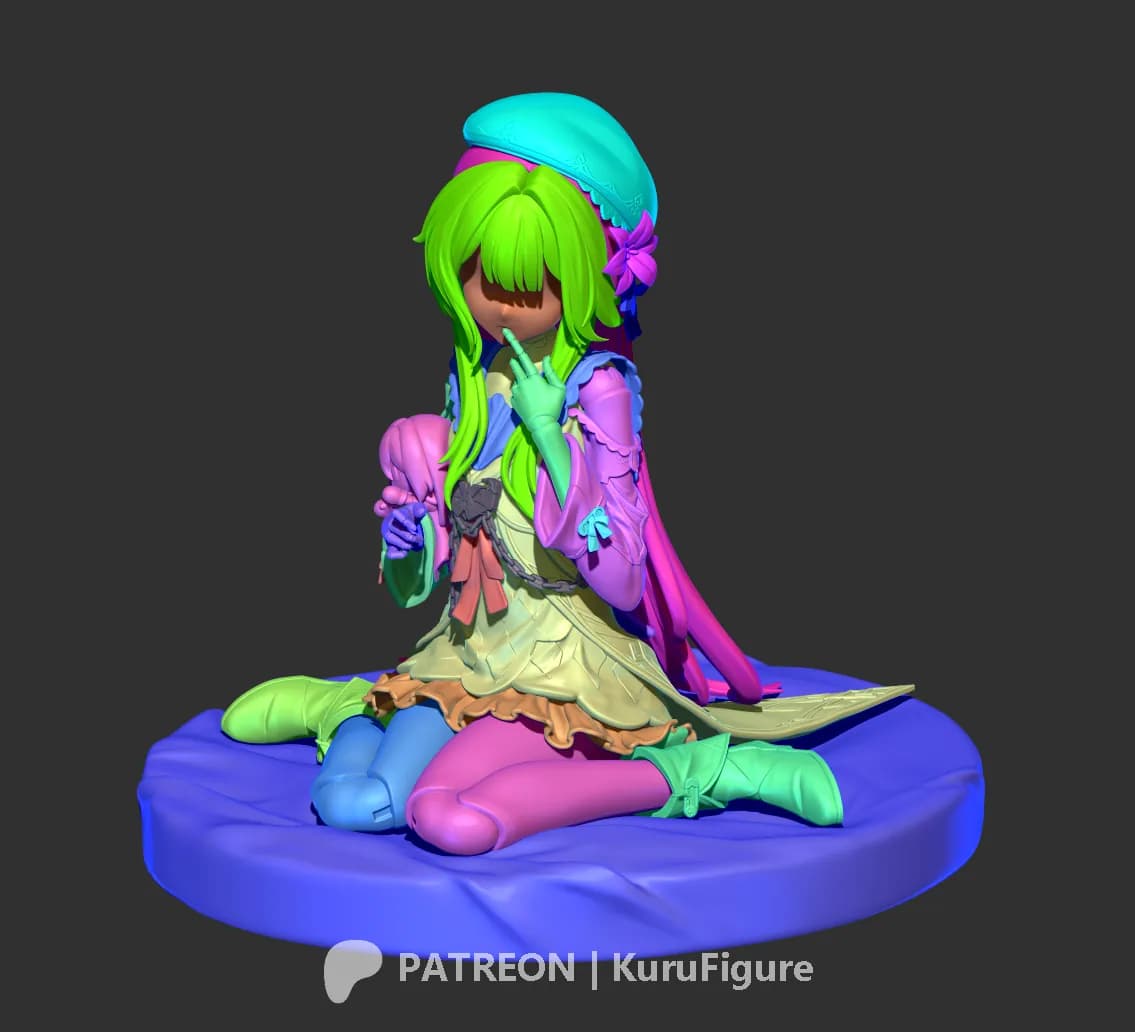 STL - Figura de Herta Kuru render 2