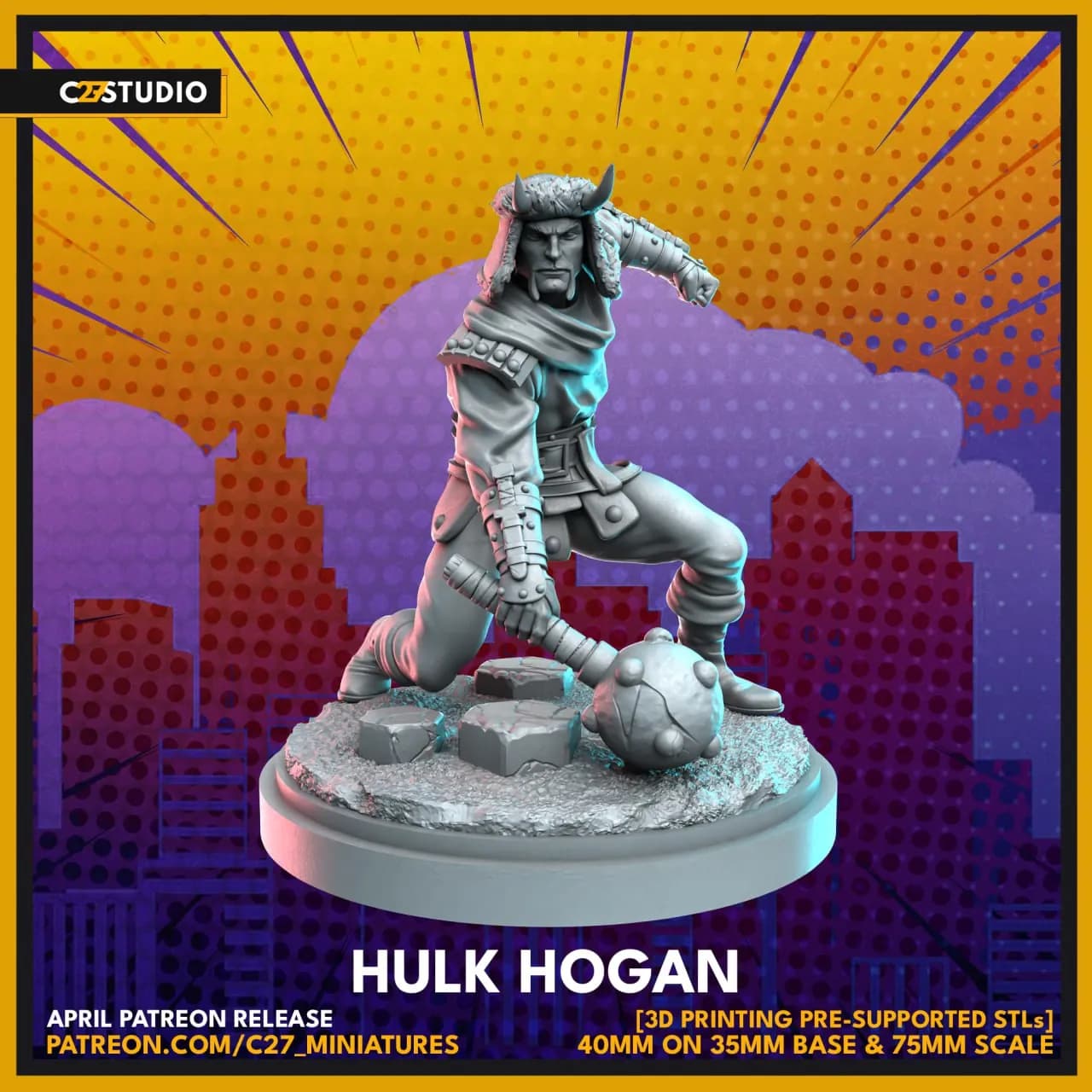 STL - figura de Hulk Hogan