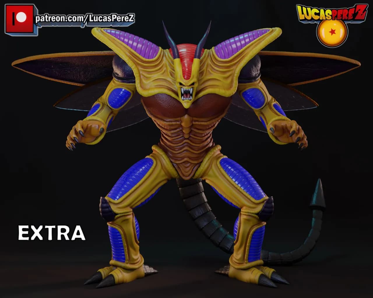 STL - Figura de insecto alienígena