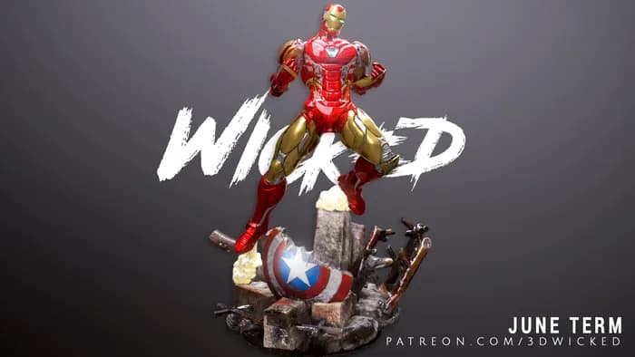 STL - Figura de Iron Man 3 render 3