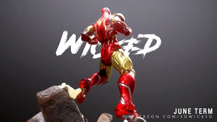 STL - Figura de Iron Man 3 render 5