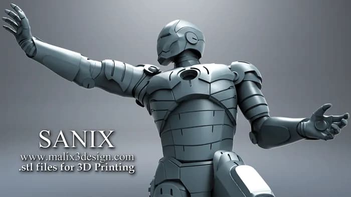 STL - Figura de Iron Man en Acción