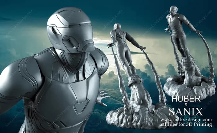 STL - Figura de Iron Man Mark 50 render 2