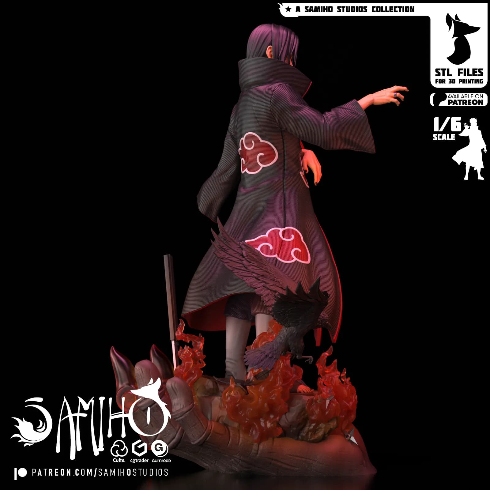 STL - Figura de Itachi Uchiha