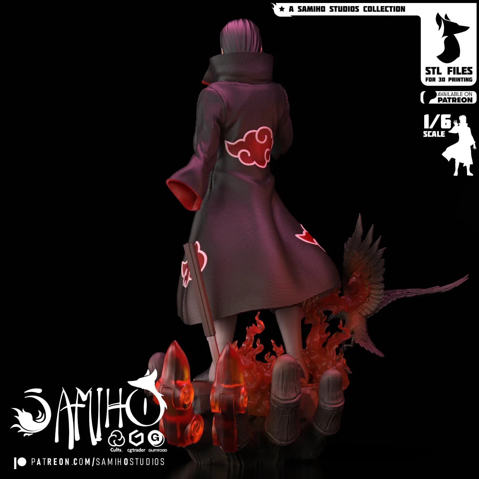 STL - Figura de Itachi Uchiha