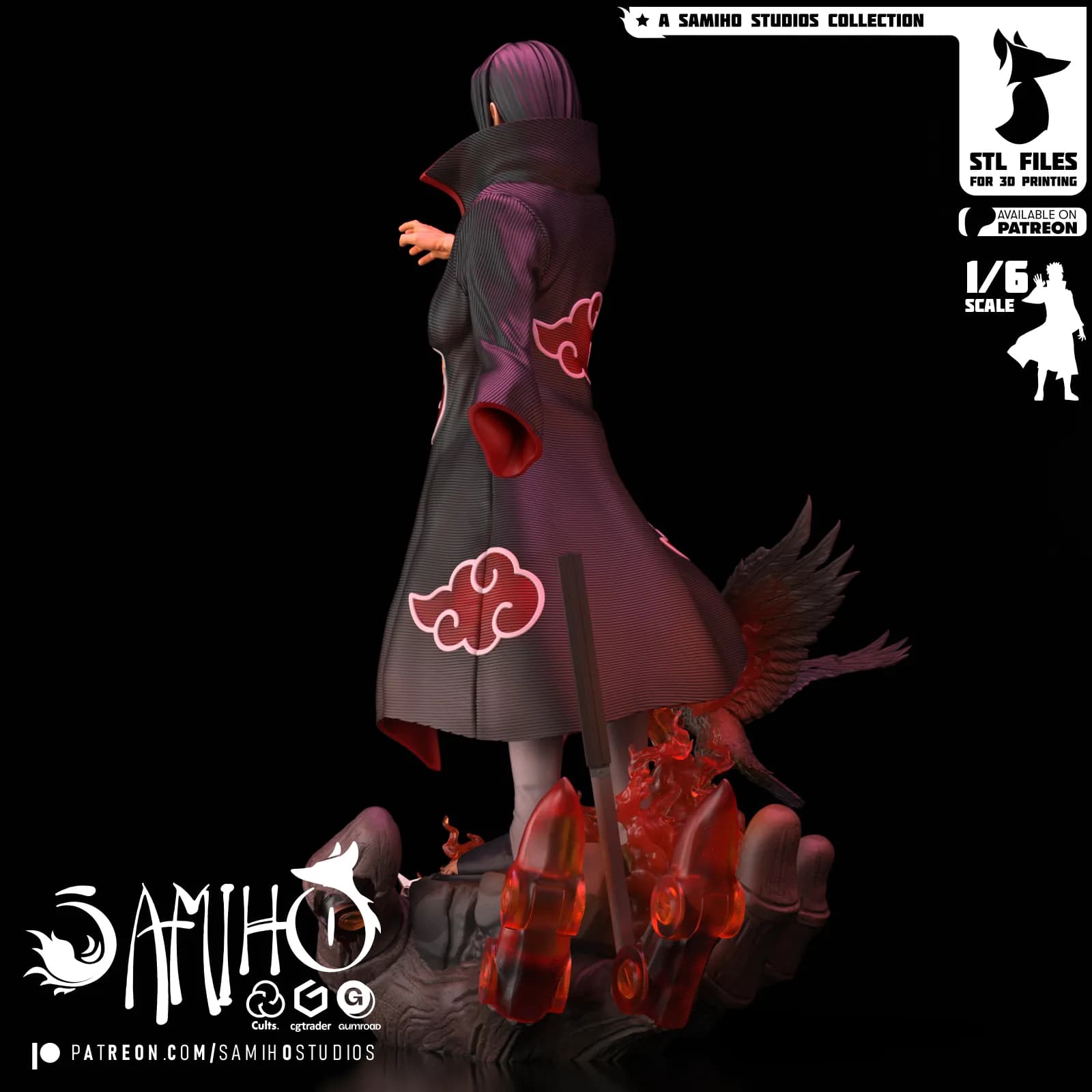 STL - Figura de Itachi Uchiha