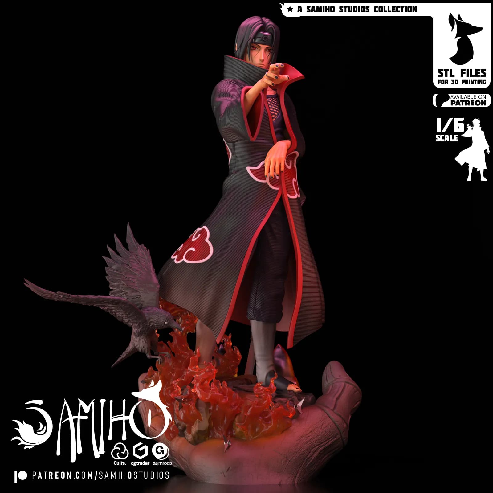 STL - Figura de Itachi Uchiha