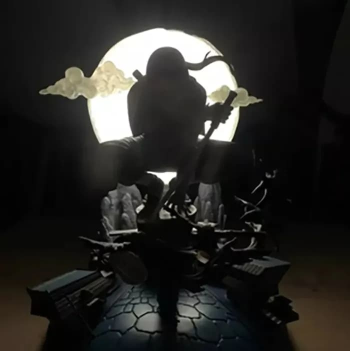 STL - Figura de Itachi Uchiha Anbu render 4