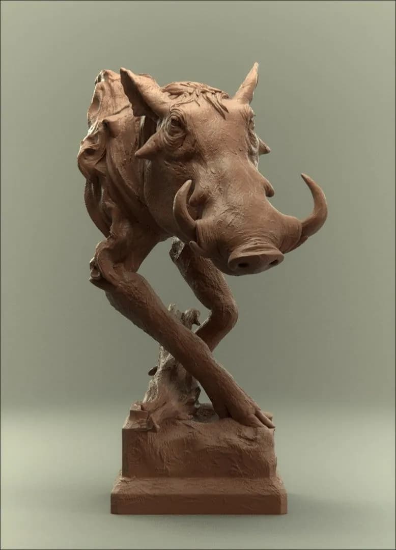 STL - Figura de jabalí