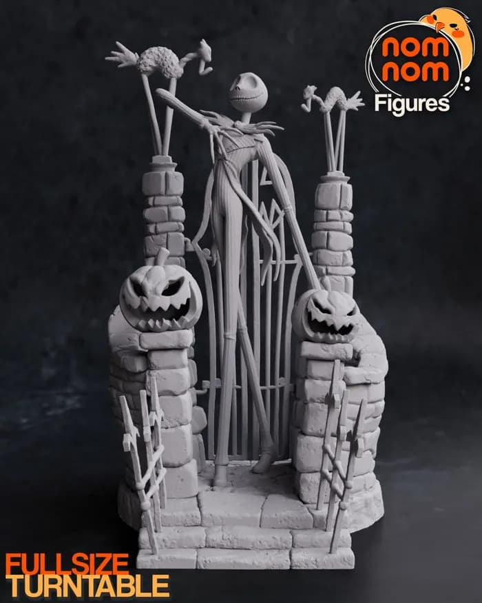 STL - Figura de Jack Skellington render 2