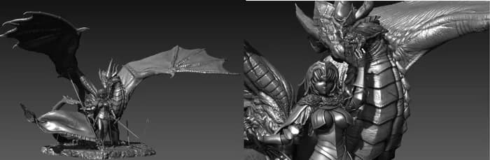 STL - Figura de Jeanne D'Arc render 4