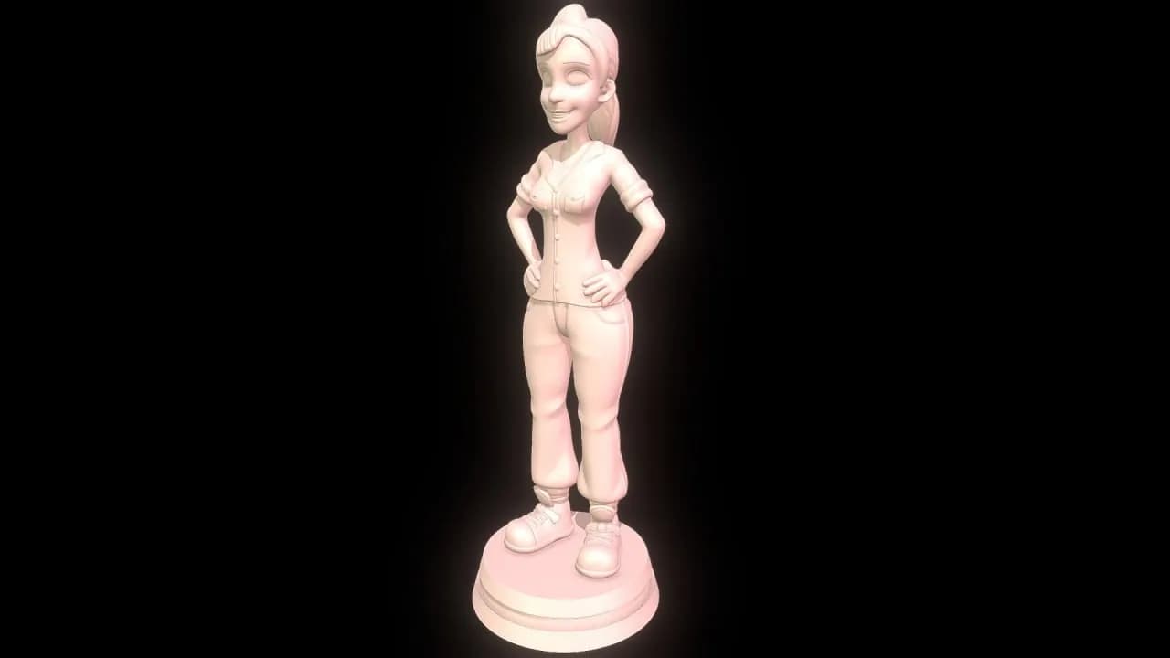 STL - Figura de Joven Aventurera