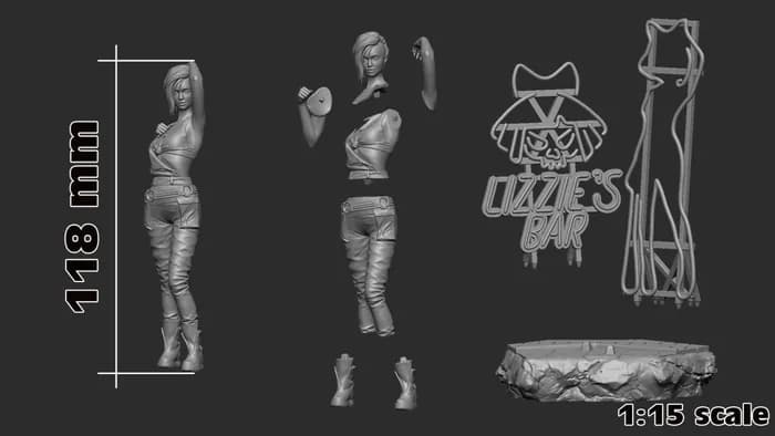 STL - Figura de Judy de Cyberpunk