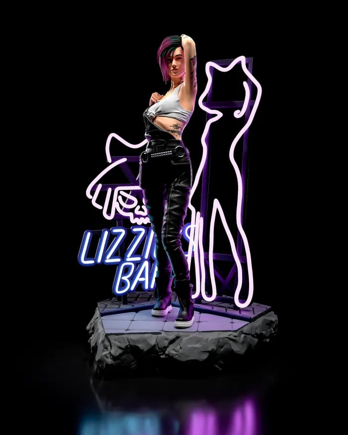 STL - Figura de Judy de Cyberpunk