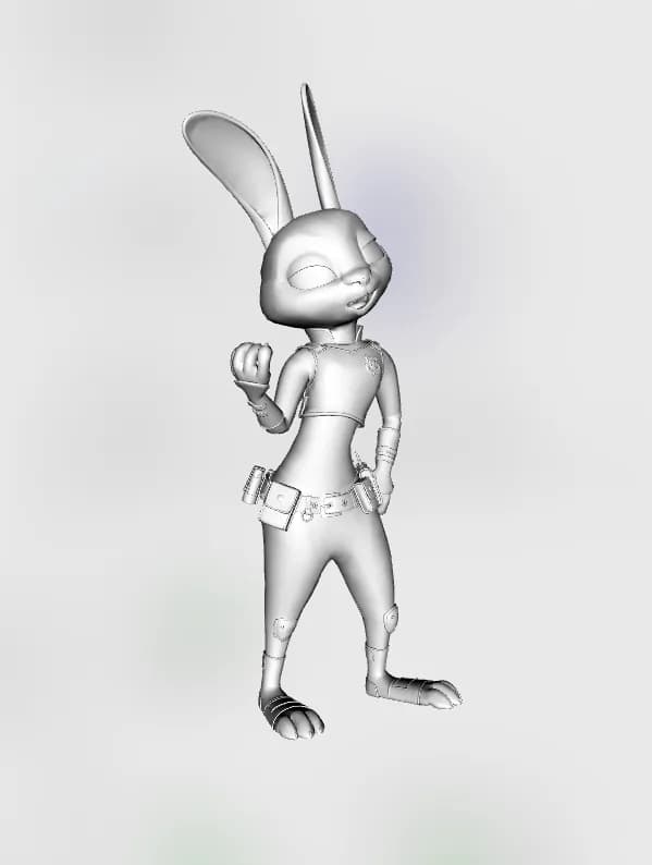 STL - Figura de Judy Hopps de Zootopia