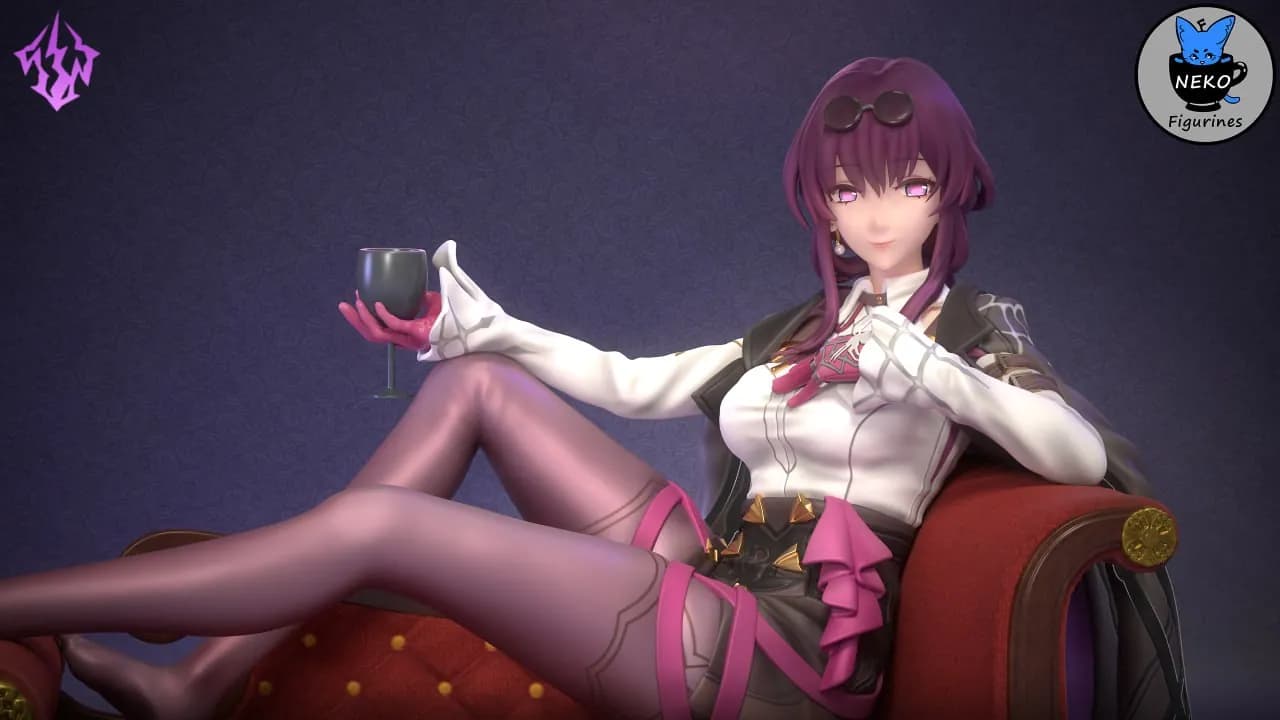 STL - Figura de Kafka estilo anime render 4
