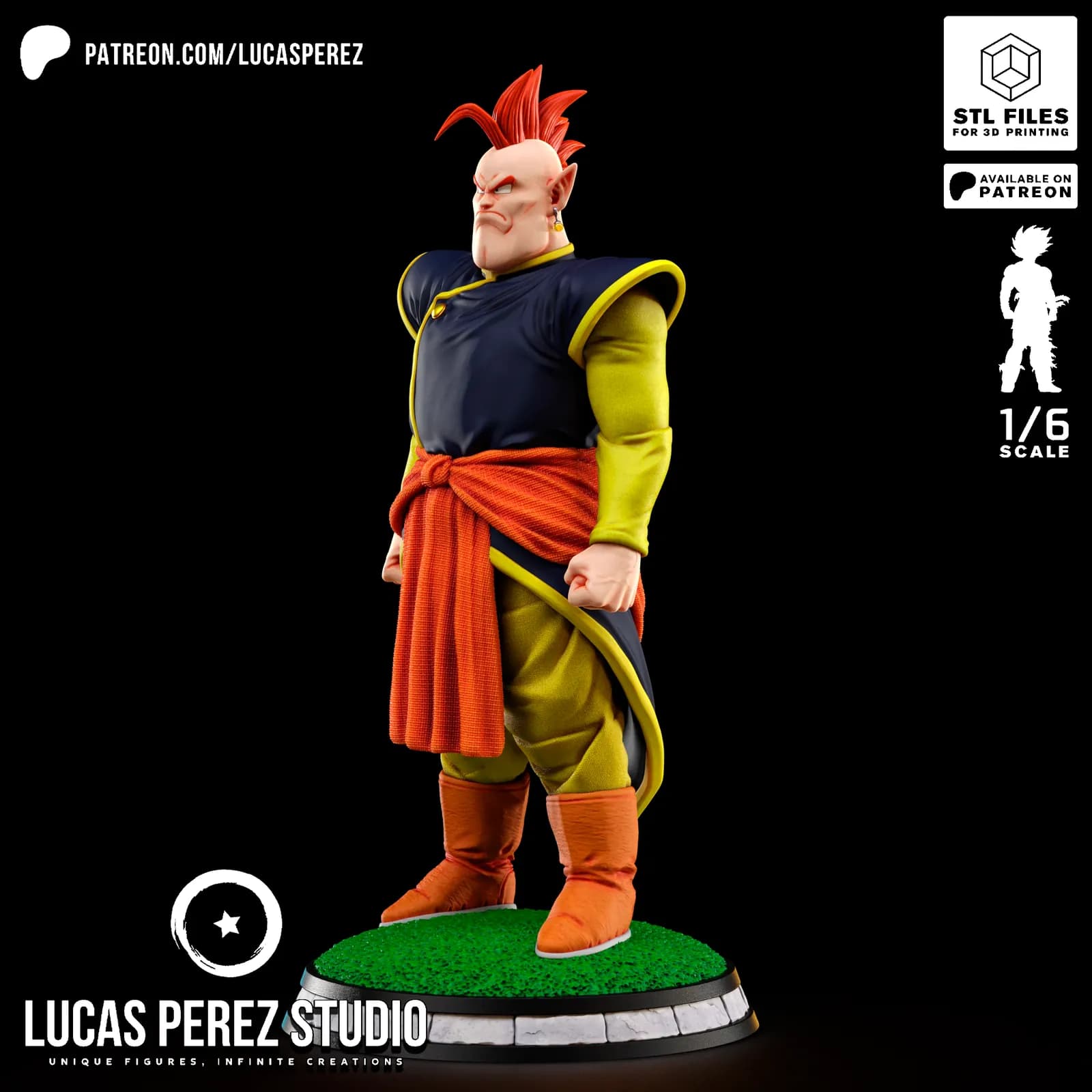 STL - Figura de Kaioshin del Sur render 3