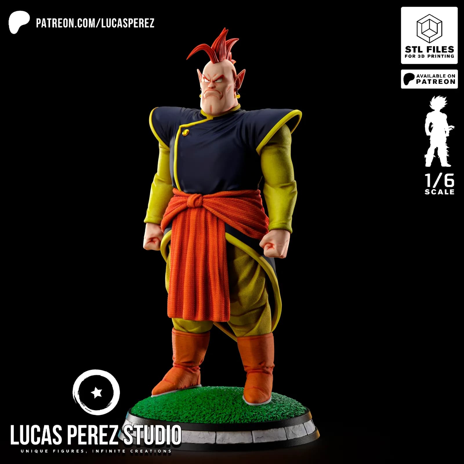 STL - Figura de Kaioshin del Sur render 5