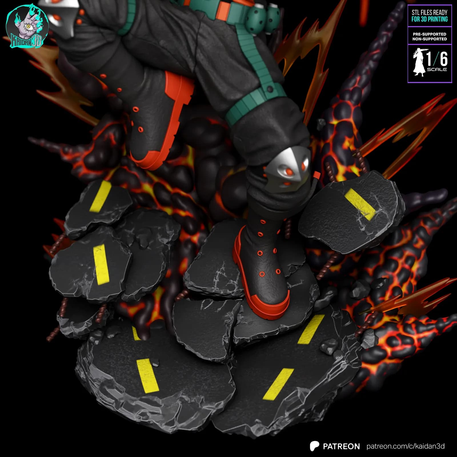 STL - Figura de Katsuki Bakugo render 5