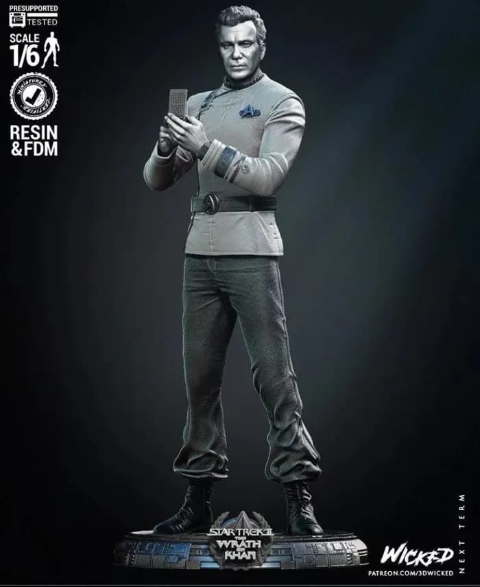 STL - Figura de Khan de Star Trek