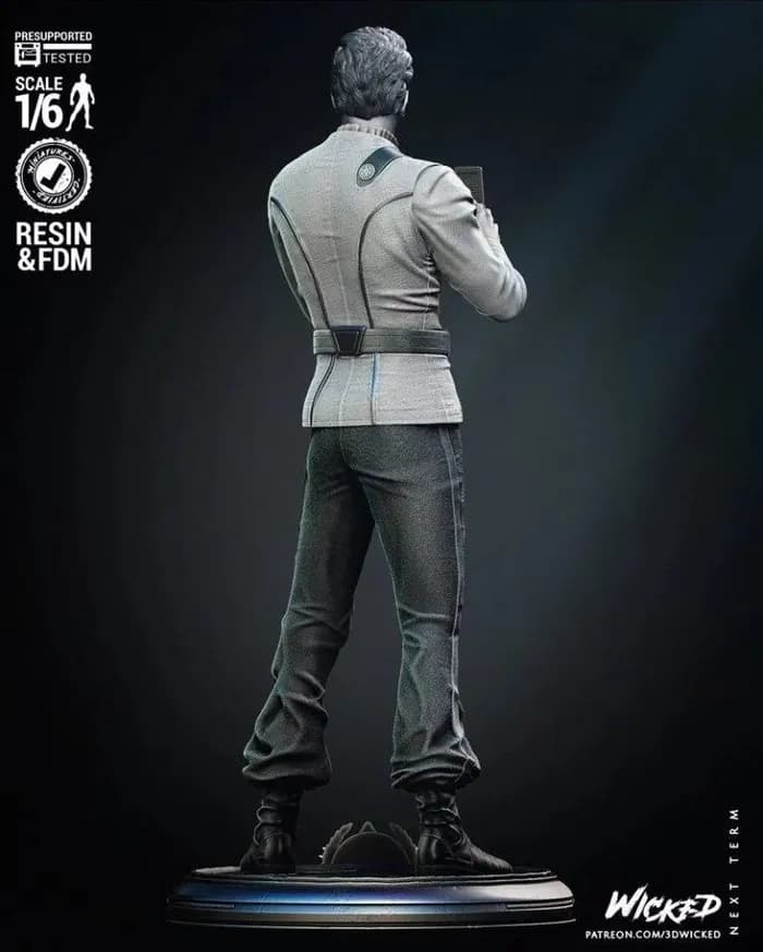 STL - Figura de Khan de Star Trek render 2