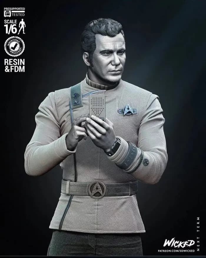 STL - Figura de Khan de Star Trek render 3