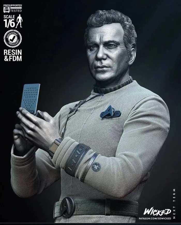 STL - Figura de Khan de Star Trek render 4
