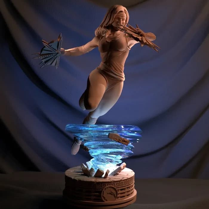 STL - Figura de Kitana tipo Escultura
